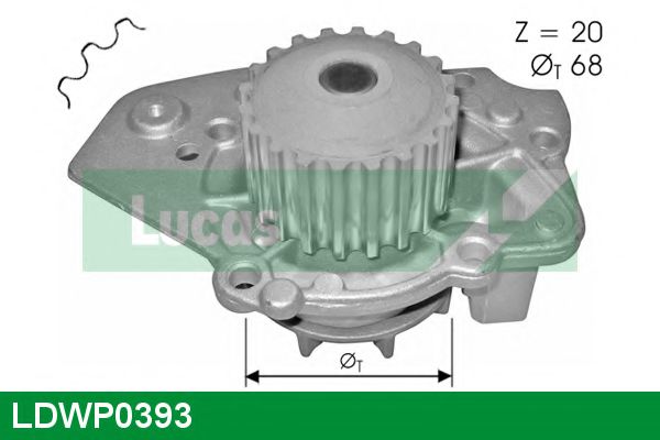 LUCAS ENGINE DRIVE LDWP0393 Водяной насос для PEUGEOT (Пежо) LUCAS ENGINE DRIVE LDWP0393 Водяной насос для PEUGEOT (Пежо)