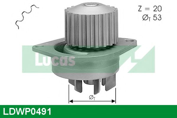LUCAS ENGINE DRIVE LDWP0491 Водяной насос для CITROËN XSARA PICASSO (CитроËн Ксара пикассо) LUCAS ENGINE DRIVE LDWP0491 Водяной насос для CITROËN XSARA PICASSO (CитроËн Ксара пикассо)
