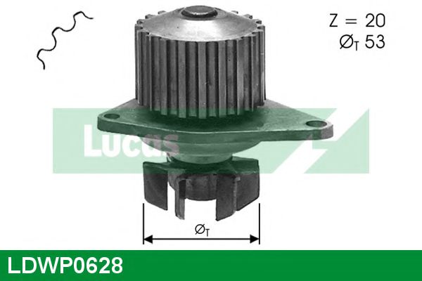LUCAS ENGINE DRIVE LDWP0628 Водяной насос для PEUGEOT PARTNER PATAGONICA / URBANA (Пежо Партнер патагоника / урбана) LUCAS ENGINE DRIVE LDWP0628 Водяной насос для PEUGEOT PARTNER PATAGONICA / URBANA (Пежо Партнер патагоника / урбана)