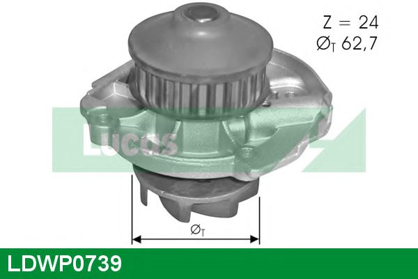 LUCAS ENGINE DRIVE LDWP0739 Водяной насос для LANCIA Y (Лансиа/лянча Ъ) LUCAS ENGINE DRIVE LDWP0739 Водяной насос для LANCIA Y (Лансиа/лянча Ъ)