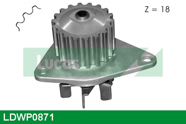 LUCAS ENGINE DRIVE LDWP0871 Водяной насос для CITROËN C4 (CитроËн С4) LUCAS ENGINE DRIVE LDWP0871 Водяной насос для CITROËN C4 (CитроËн С4)