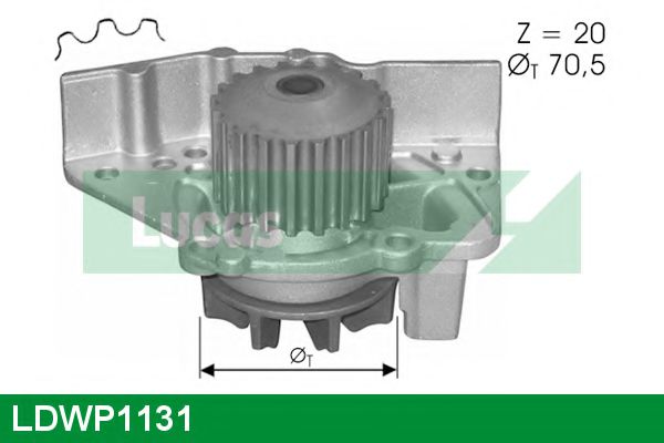 LUCAS ENGINE DRIVE LDWP1131 Водяной насос для PEUGEOT EXPERT (Пежо Эxпэрт) LUCAS ENGINE DRIVE LDWP1131 Водяной насос для PEUGEOT EXPERT (Пежо Эxпэрт)