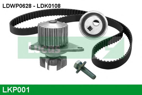 LUCAS ENGINE DRIVE LKP001 Комплект ремня ГРМ для PEUGEOT 206 (Пежо 206) LUCAS ENGINE DRIVE LKP001 Комплект ремня ГРМ для PEUGEOT 206 (Пежо 206)