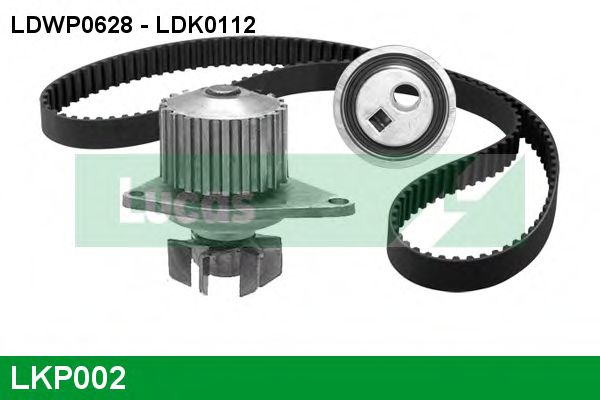 LUCAS ENGINE DRIVE LKP002 Комплект ремня ГРМ для PEUGEOT 206 (Пежо 206) LUCAS ENGINE DRIVE LKP002 Комплект ремня ГРМ для PEUGEOT 206 (Пежо 206)