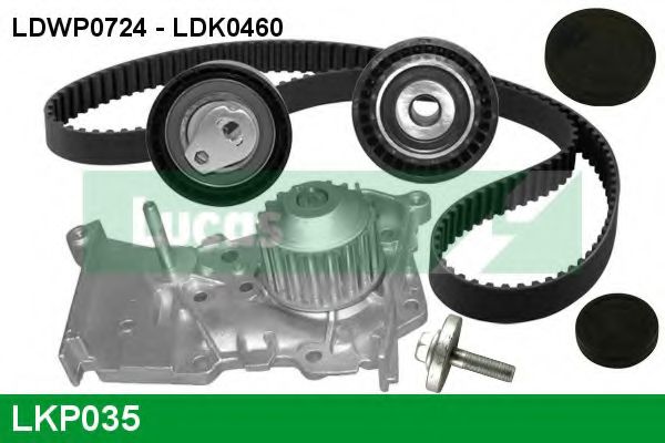 LUCAS ENGINE DRIVE LKP035 Комплект ремня ГРМ для RENAULT KANGOO RAPID (Рено Кангу рапид)