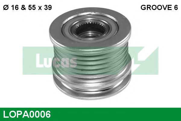 LUCAS ENGINE DRIVE LOPA0006 Механизм свободного хода генератора для VOLKSWAGEN T4 (Фольксваген Т4) LUCAS ENGINE DRIVE LOPA0006 Механизм свободного хода генератора для VOLKSWAGEN T4 (Фольксваген Т4)