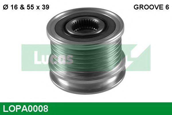 LUCAS ENGINE DRIVE LOPA0008 Механизм свободного хода генератора 