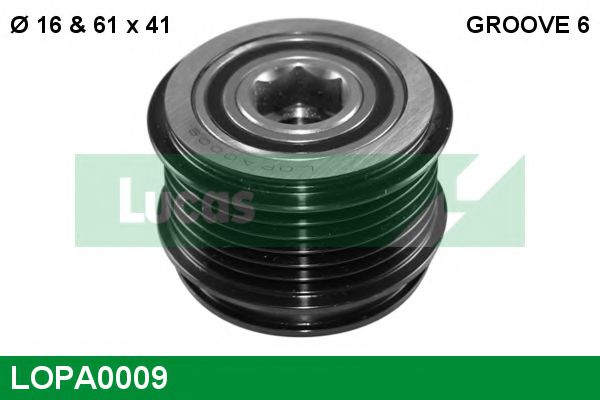 LUCAS ENGINE DRIVE LOPA0009 Механизм свободного хода генератора для VOLKSWAGEN JETTA I (Фольксваген Жэтта и) LUCAS ENGINE DRIVE LOPA0009 Механизм свободного хода генератора для VOLKSWAGEN JETTA I (Фольксваген Жэтта и)