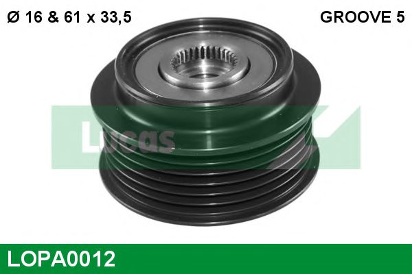 LUCAS ENGINE DRIVE LOPA0012 Механизм свободного хода генератора 