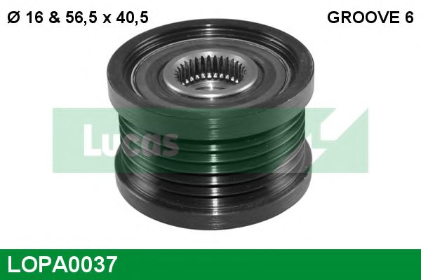 LUCAS ENGINE DRIVE LOPA0037 Механизм свободного хода генератора для NISSAN PRIMERA (Ниссан Примера) LUCAS ENGINE DRIVE LOPA0037 Механизм свободного хода генератора для NISSAN PRIMERA (Ниссан Примера)