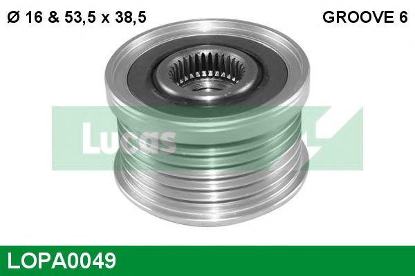 LUCAS ENGINE DRIVE LOPA0049 Механизм свободного хода генератора 