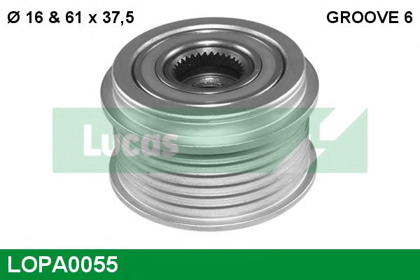 LUCAS ENGINE DRIVE LOPA0055 Механизм свободного хода генератора 