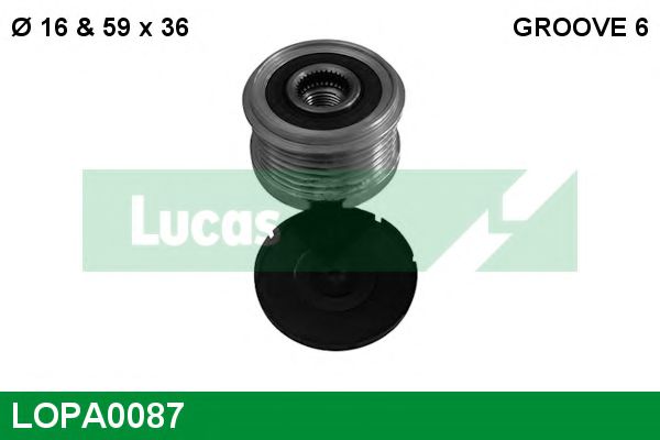 LUCAS ENGINE DRIVE LOPA0087 Механизм свободного хода генератора для PORSCHE CAYMAN (Порше Cаъман) LUCAS ENGINE DRIVE LOPA0087 Механизм свободного хода генератора для PORSCHE CAYMAN (Порше Cаъман)