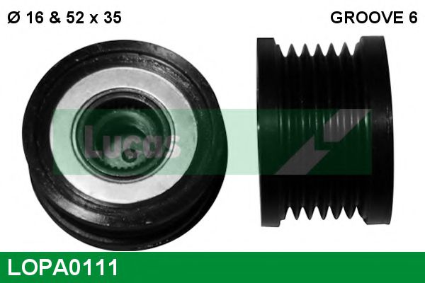 LUCAS ENGINE DRIVE LOPA0111 Механизм свободного хода генератора 