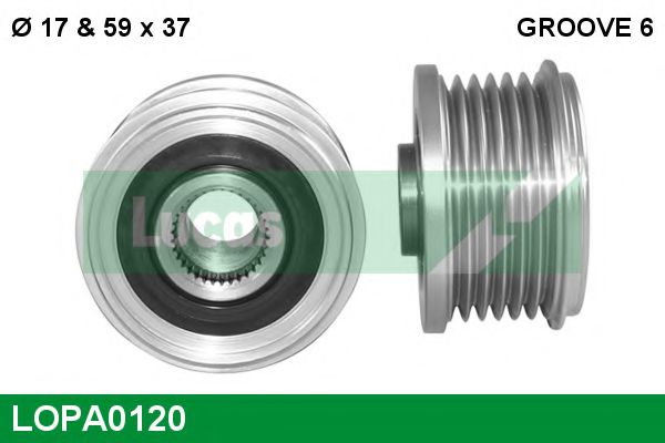 LUCAS ENGINE DRIVE LOPA0120 Механизм свободного хода генератора для PEUGEOT 407 (Пежо 407) LUCAS ENGINE DRIVE LOPA0120 Механизм свободного хода генератора для PEUGEOT 407 (Пежо 407)