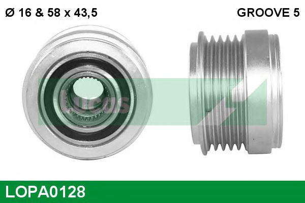 LUCAS ENGINE DRIVE LOPA0128 Механизм свободного хода генератора для OPEL SIGNUM (Опель Сигнум) LUCAS ENGINE DRIVE LOPA0128 Механизм свободного хода генератора для OPEL SIGNUM (Опель Сигнум)