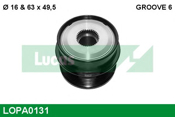 LUCAS ENGINE DRIVE LOPA0131 Механизм свободного хода генератора 