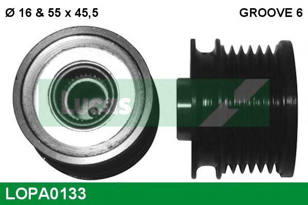 LUCAS ENGINE DRIVE LOPA0133 Механизм свободного хода генератора для MERCEDES-BENZ CLS (Мэрcэдэс-бэнз Слс) LUCAS ENGINE DRIVE LOPA0133 Механизм свободного хода генератора для MERCEDES-BENZ CLS (Мэрcэдэс-бэнз Слс)