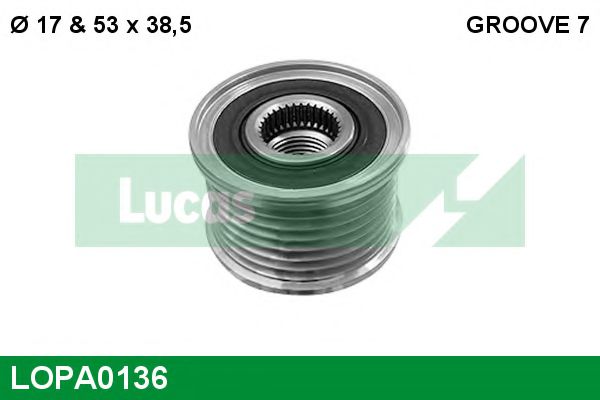 LUCAS ENGINE DRIVE LOPA0136 Механизм свободного хода генератора для OPEL MOVANO B (Опель Моvано б) LUCAS ENGINE DRIVE LOPA0136 Механизм свободного хода генератора для OPEL MOVANO B (Опель Моvано б)