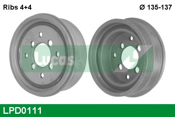 LUCAS ENGINE DRIVE LPD0111 Ременный шкив, коленчатый вал для FORD (Форд) LUCAS ENGINE DRIVE LPD0111 Ременный шкив, коленчатый вал для FORD (Форд)