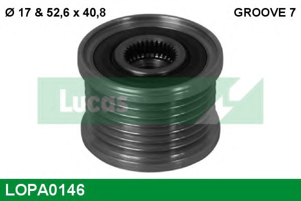 LUCAS ENGINE DRIVE LOPA0146 Механизм свободного хода генератора для OPEL MOVANO B (Опель Моvано б) LUCAS ENGINE DRIVE LOPA0146 Механизм свободного хода генератора для OPEL MOVANO B (Опель Моvано б)