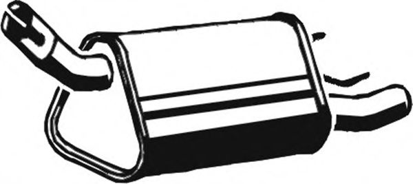 ASMET 05.094 Глушитель выхлопных газов конечный для OPEL CORSA B (Опель Корса б) ASMET 05.094 Глушитель выхлопных газов конечный для OPEL CORSA B (Опель Корса б)