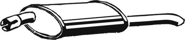 ASMET 05.009 Глушитель выхлопных газов конечный для OPEL (Опель)