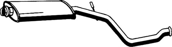 ASMET 08.007 Средний глушитель выхлопных газов для PEUGEOT 206 (Пежо 206) ASMET 08.007 Средний глушитель выхлопных газов для PEUGEOT 206 (Пежо 206)