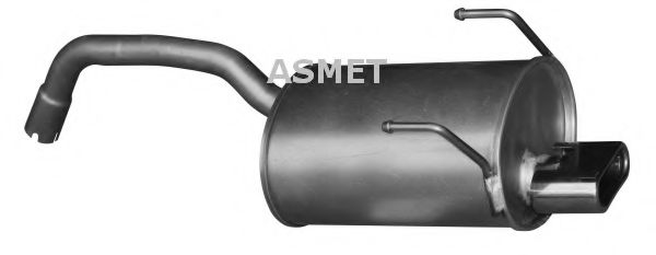 ASMET 16.085 Глушитель выхлопных газов конечный для FIAT 500 (Фиат 500) ASMET 16.085 Глушитель выхлопных газов конечный для FIAT 500 (Фиат 500)