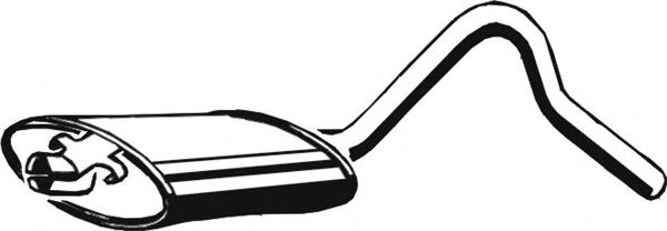 ASMET 05.021 Средний глушитель выхлопных газов для OPEL (Опель) ASMET 05.021 Средний глушитель выхлопных газов для OPEL (Опель)