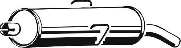 ASMET 08.003 Глушитель выхлопных газов конечный для PEUGEOT 205 I (Пежо 205 и) ASMET 08.003 Глушитель выхлопных газов конечный для PEUGEOT 205 I (Пежо 205 и)