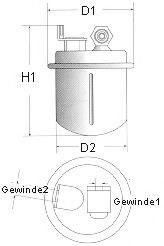 CHAMPION L222/606 Топливный фильтр для ROVER 400 ER (Ровер 400 ер) CHAMPION L222/606 Топливный фильтр для ROVER 400 ER (Ровер 400 ер)
