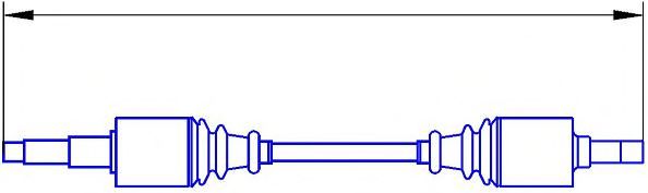 SERCORE 12707 Приводной вал для PEUGEOT (Пежо) SERCORE 12707 Приводной вал для PEUGEOT (Пежо)