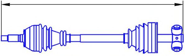 SERCORE 12504 Приводной вал для FIAT ALBEA (Фиат Албэа) SERCORE 12504 Приводной вал для FIAT ALBEA (Фиат Албэа)