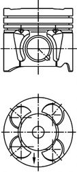 KOLBENSCHMIDT 40213600 Поршень для FIAT PUNTO EVO (Фиат Пунто эво) KOLBENSCHMIDT 40213600 Поршень для FIAT PUNTO EVO (Фиат Пунто эво)