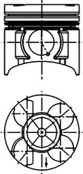 KOLBENSCHMIDT 40391610 Поршень для HONDA CIVIC VII (Хонда Цивик 7) KOLBENSCHMIDT 40391610 Поршень для HONDA CIVIC VII (Хонда Цивик 7)