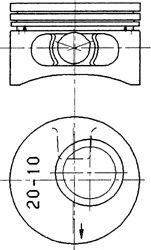 KOLBENSCHMIDT 90245610 Поршень для OPEL OMEGA A (Опель Омэга а) KOLBENSCHMIDT 90245610 Поршень для OPEL OMEGA A (Опель Омэга а)