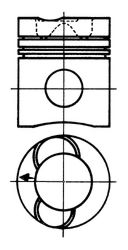 KOLBENSCHMIDT 90737600 Поршень для SCANIA 3 (Сканиа 3) KOLBENSCHMIDT 90737600 Поршень для SCANIA 3 (Сканиа 3)