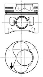KOLBENSCHMIDT 94428700 Поршень для AUDI 90 (Ауди 90) KOLBENSCHMIDT 94428700 Поршень для AUDI 90 (Ауди 90)