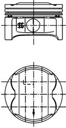 KOLBENSCHMIDT 99439600 Поршень для ROVER 45 (Ровер 45) KOLBENSCHMIDT 99439600 Поршень для ROVER 45 (Ровер 45)