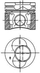 KOLBENSCHMIDT 99850600 Поршень для SKODA LAURA (Шкода Лаура) KOLBENSCHMIDT 99850600 Поршень для SKODA LAURA (Шкода Лаура)