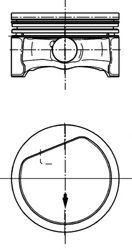 KOLBENSCHMIDT 99882600 Поршень для MERCEDES-BENZ B-CLASS (Мэрcэдэс-бэнз Б класс)