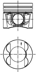 KOLBENSCHMIDT 99941600 Поршень для MERCEDES-BENZ B-CLASS (Мэрcэдэс-бэнз Б класс)