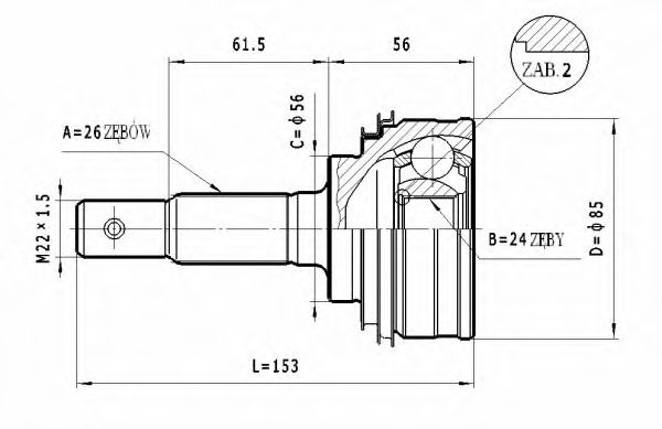 STATIM C.583 Шарнирный комплект, приводной вал для TOYOTA COROLLA SPRINTER (Тойота/тоета Cоролла спринтэр) STATIM C.583 Шарнирный комплект, приводной вал для TOYOTA COROLLA SPRINTER (Тойота/тоета Cоролла спринтэр)