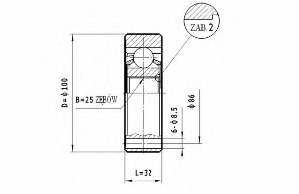 STATIM CW.038 Шарнирный комплект, приводной вал для FORD GRANADA (Форд Гранада) STATIM CW.038 Шарнирный комплект, приводной вал для FORD GRANADA (Форд Гранада)