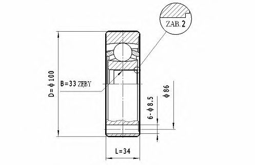 STATIM CW.045 Шарнирный комплект, приводной вал для SEAT (Сеат) STATIM CW.045 Шарнирный комплект, приводной вал для SEAT (Сеат)