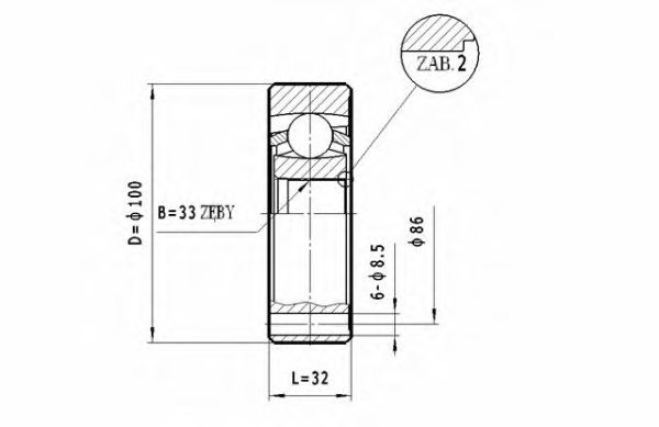 STATIM CW.046 Шарнирный комплект, приводной вал для AUDI (Ауди) STATIM CW.046 Шарнирный комплект, приводной вал для AUDI (Ауди)