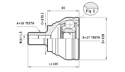STATIM C.324 Шарнирный комплект, приводной вал для SKODA (Шкода) STATIM C.324 Шарнирный комплект, приводной вал для SKODA (Шкода)