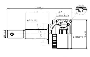 STATIM C.533 Шарнирный комплект, приводной вал для NISSAN (Ниссан) STATIM C.533 Шарнирный комплект, приводной вал для NISSAN (Ниссан)