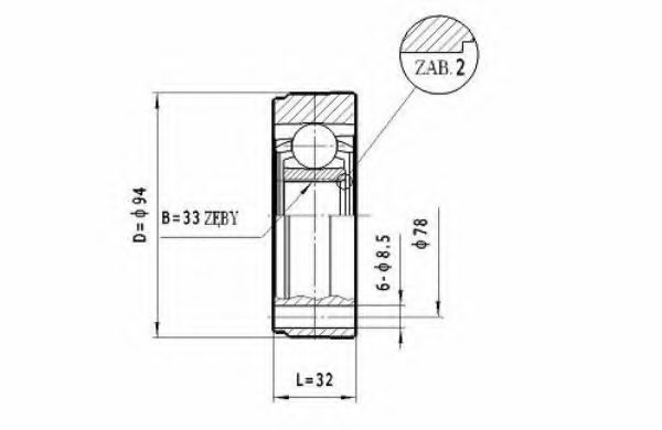 STATIM CW.051 Шарнирный комплект, приводной вал для SKODA (Шкода) STATIM CW.051 Шарнирный комплект, приводной вал для SKODA (Шкода)